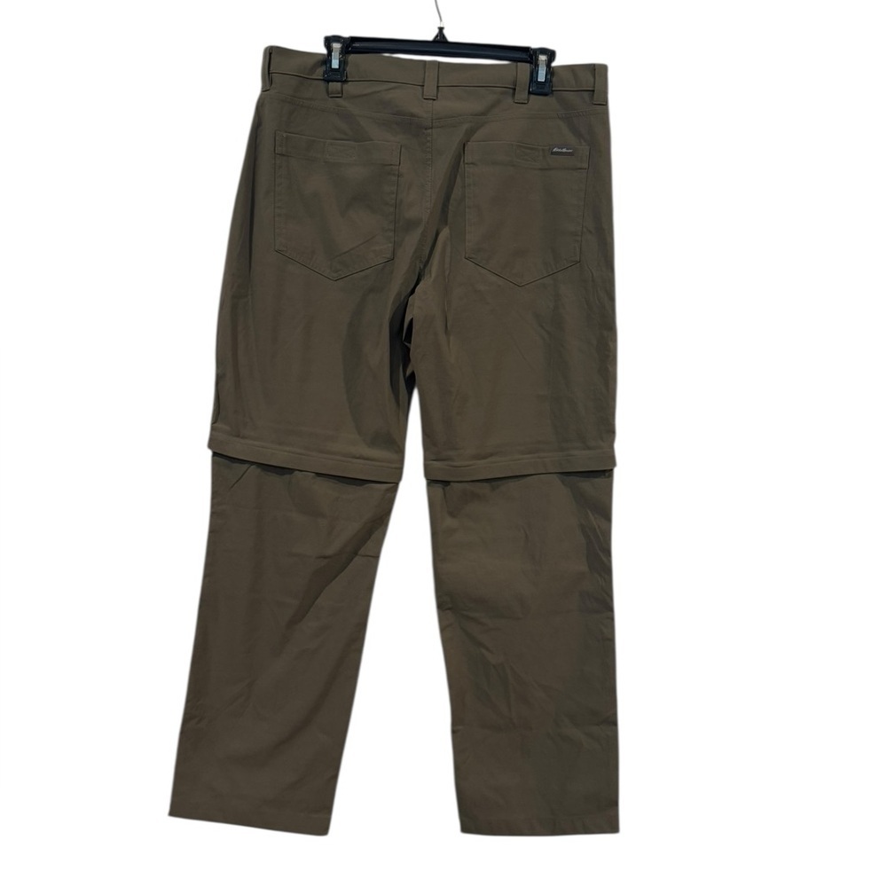 Men’s Eddie Bauer Dark Green Rainier Convertible Classic Fit Pants: 36x30